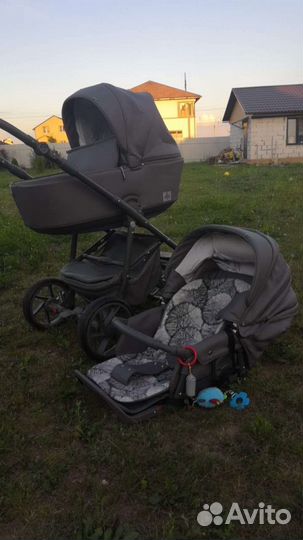 Коляска 2 в 1 эко кожа