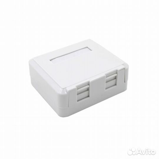 Розетка RJ11 + RJ45, телефон + LAN со шторками