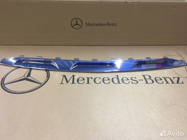 Накладка переднего бампера хром Mercedes W167 GLE