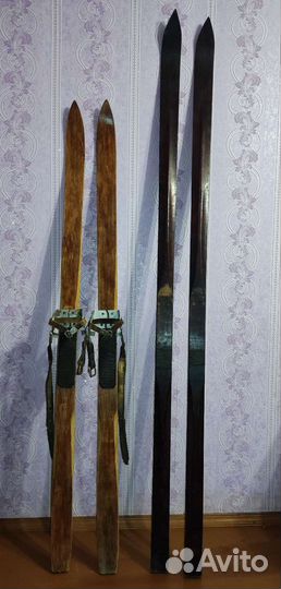 Лыжи винтажные