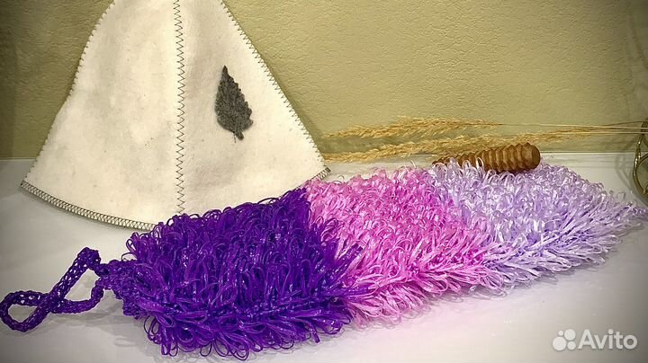 Мочалка для душа большая