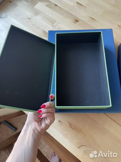 Коробки IKEA для хранения текстиль картон