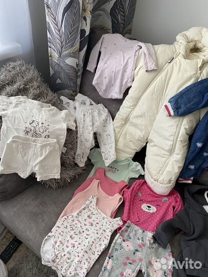 Огромный пакет детской одежды 62-74
