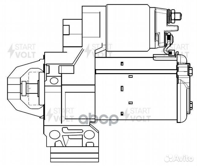 Стартер для а/м BMW 5 G30 (16) /X3 G01 (17) 2