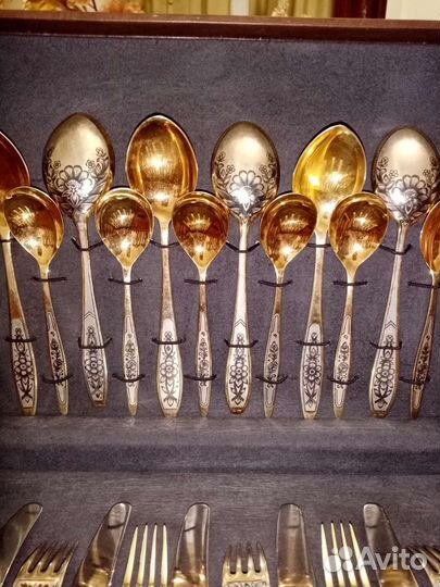 Серебро вилки ложки ножи