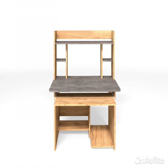 Стол ск 5 дуб золотой/ателье светл + надстройка