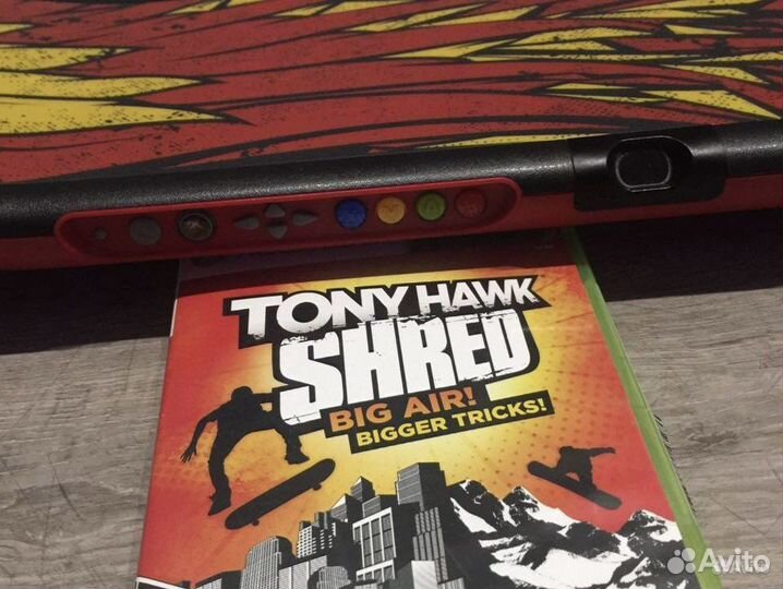 Игра и контроллер-борд Tony Hawk Shred xbox 360