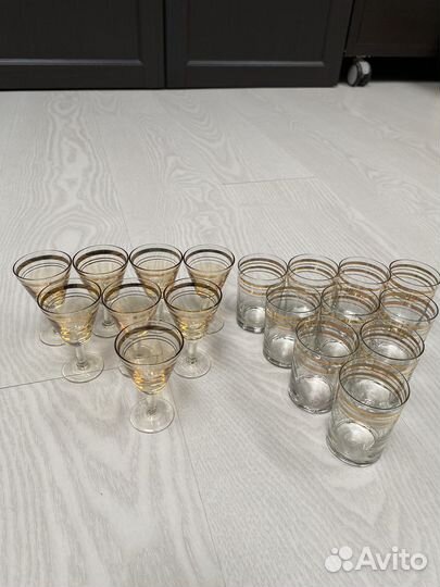 Рюмки и стопки из тонкого стекла СССР