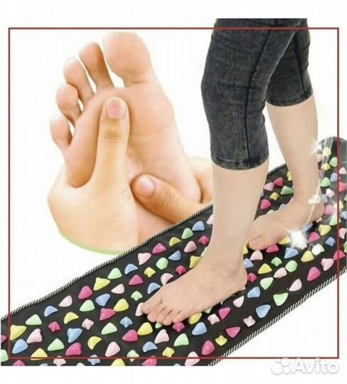 Коврик массажный ортопедический камни для ног,спин