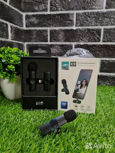 Беспроводной петличный микрофон K-9 lightning