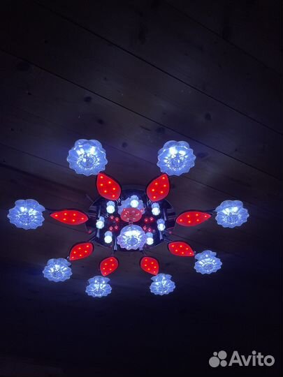 Люстра потолочная хрустальная