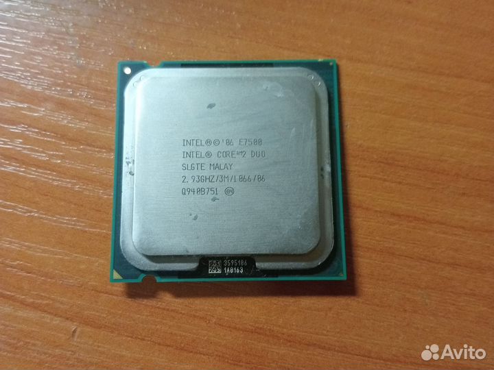 Intel core 2 duo e7500