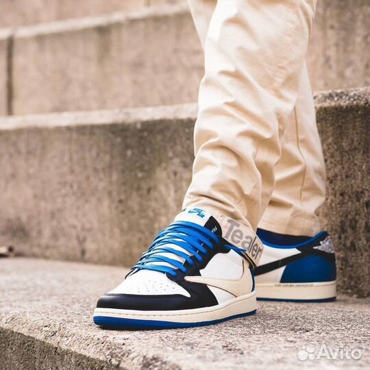 Кроссовки Air Jordan 1 Low Travis Scott x Fragment