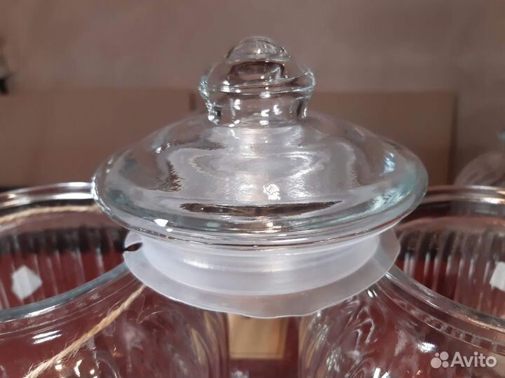 Банки для хранения 1.72, 1.3, 0,3 л Walmer