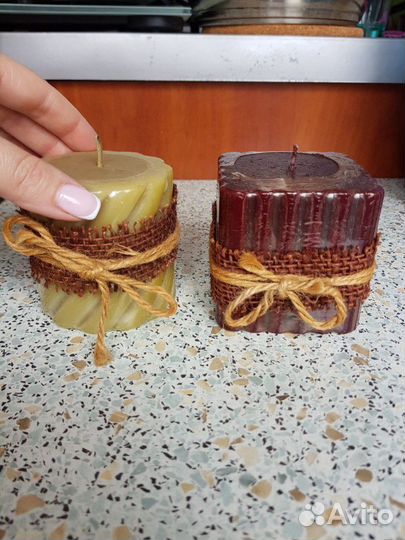 Свечи интерьерные 2 шт