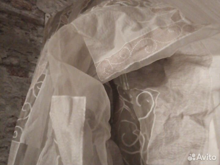 Тюль 3,5 в сборке. 5 м ширина. высота 2,45