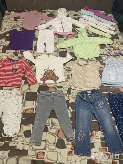 Детские вещи на девочку пакетом 86 92