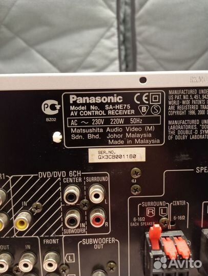 Ресивер Panasonic SA HE76
