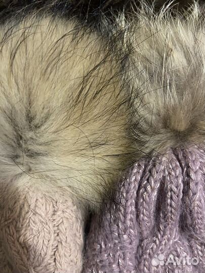 Шапки зимние с натуральным бубоном