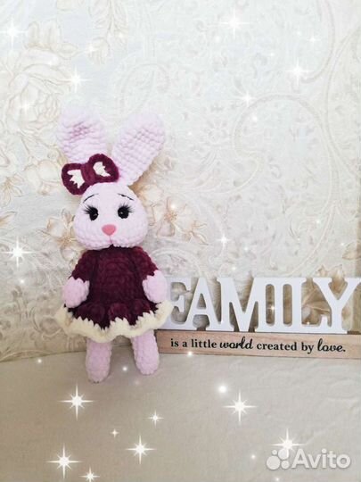 Плюшевые вязаные игрушки