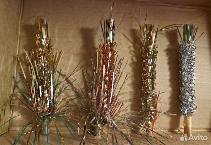 Елочные игрушки СССР фонтанчики