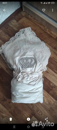 Конверт одеяло на выписку весна осень