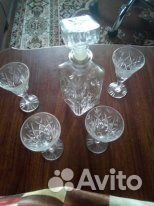 Набор хрустальные штоф+ рюмки