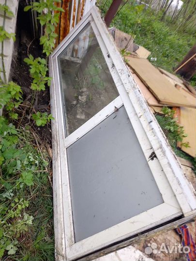 Дверь пластиковая пвх входная бу