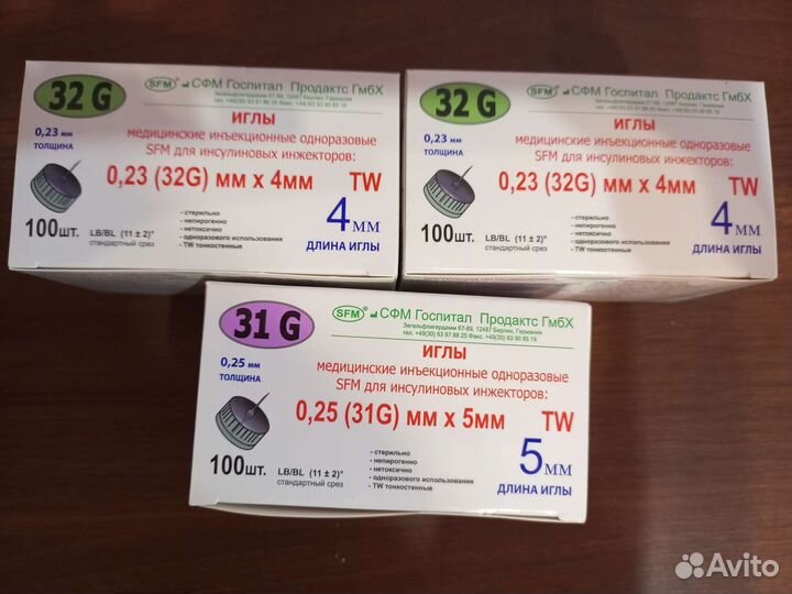 Иглы для шприц ручек