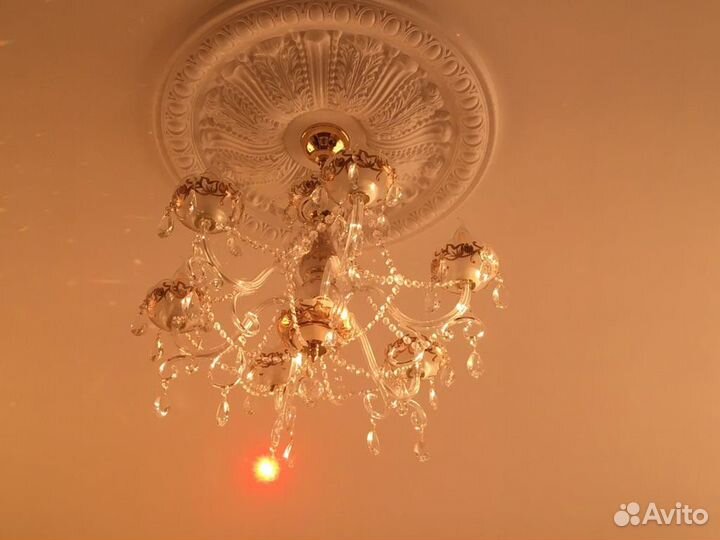 Люстра Bohemia Чехословакия шести рожковая