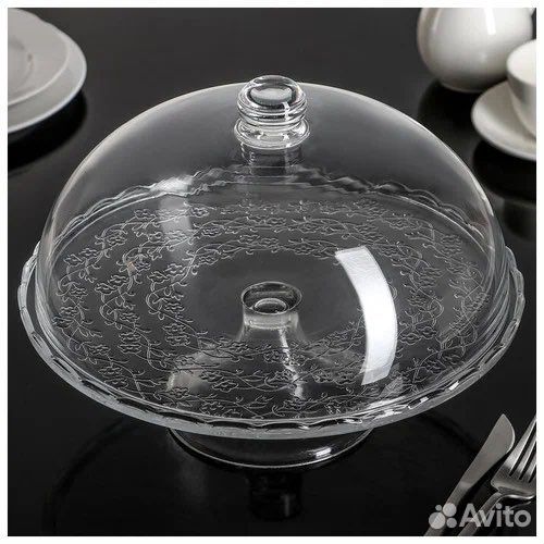 Стеклянная тортовница с крышкой Икеа IKEA новая
