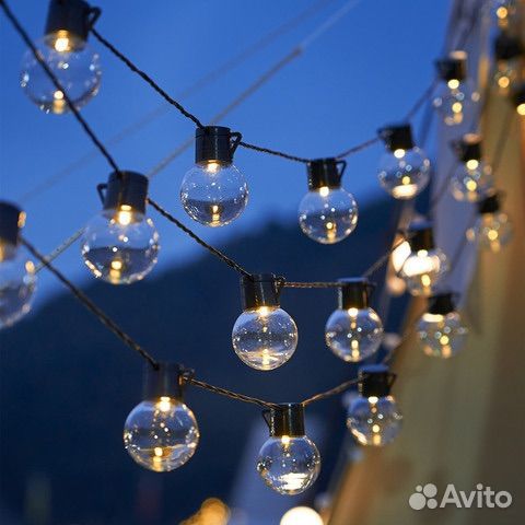 Гирлянда уличная с фонариками