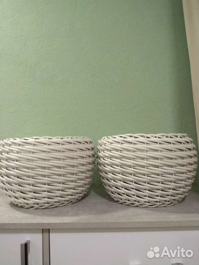 Ротанг. Кашпо 12 л. Шар