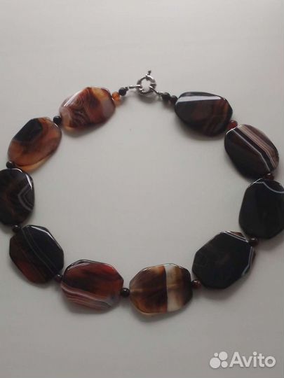 Агатовое колье