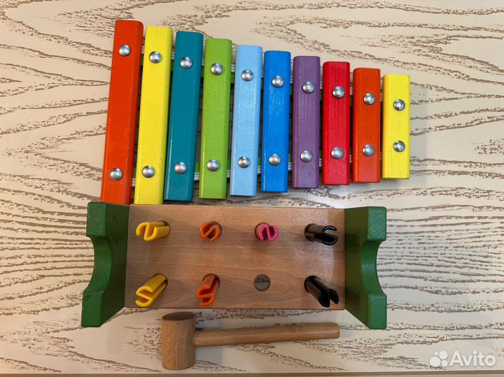 Деревянные игрушки IKEA ксилофон Ben10