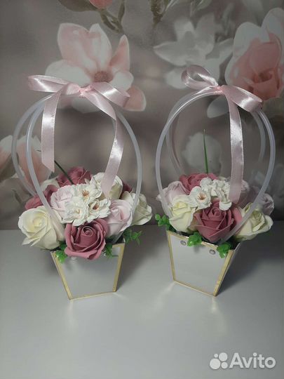 Мыльные розы букеты к 8 марта