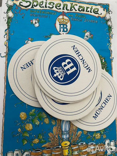 Бирдекель и меню 2023 года с пивной hofbrauhаus