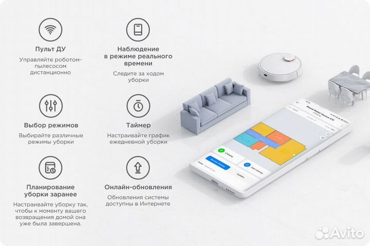 Робот-пылесос Xiaomi Robot Vacuum S10 RU (новый)