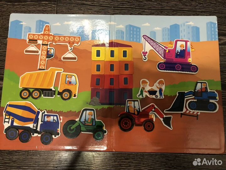 Настольная магнитная игра Стройка