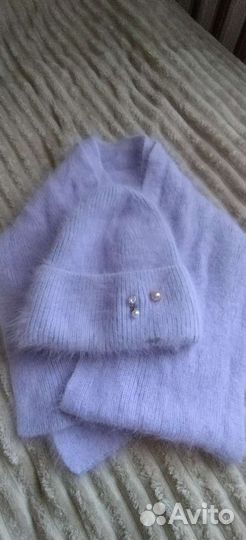 Комплект шапка и шарф женский