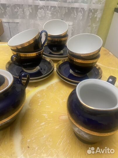Чайный сервиз лфз кобальтовый