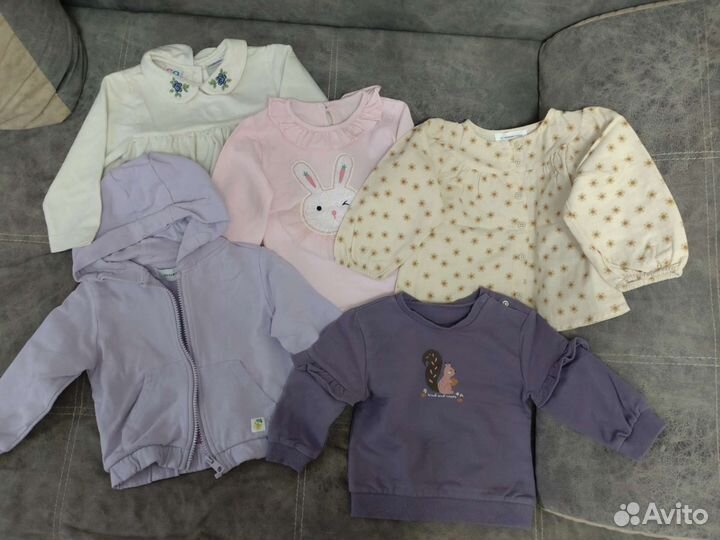 Пакет брендовых вещей для девочки на годик