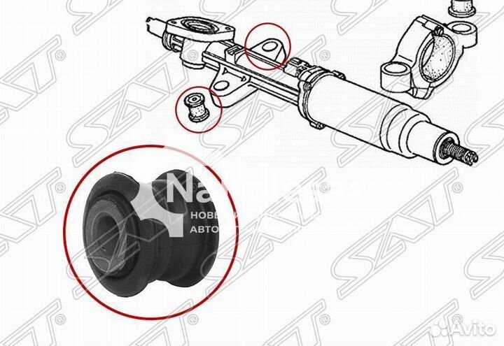 Сайлентблок рулевой рейки honda accord/torneo 97-0
