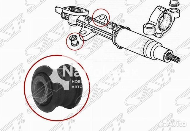 Сайлентблок рулевой рейки honda accord/torneo 97-0