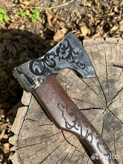 Топор Нож Подарок Мощный Ручная Работа Кованный