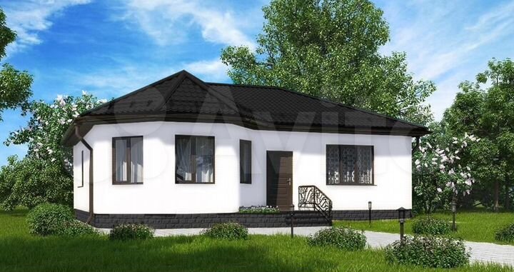 Дом 80 м² на участке 5 сот.