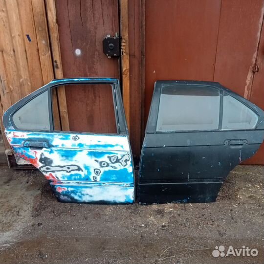 Б/у двери, задние, бмв 3 Е 36, в железе