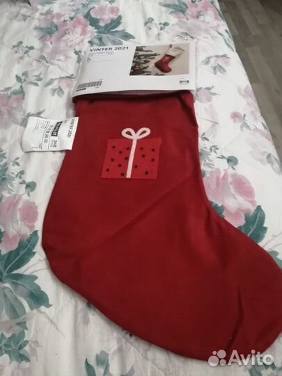 Носок новогодний Икеа