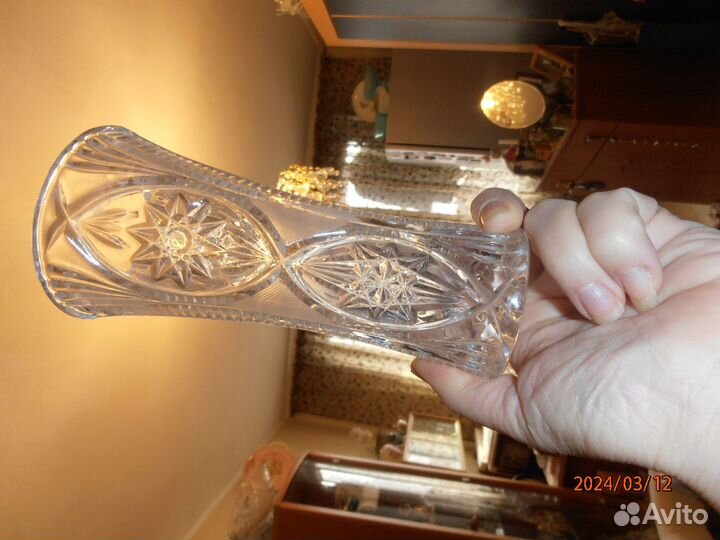 Ваза для цветов хрусталь СССР