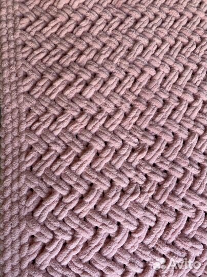 Вязаный плед покрывало для детей и взрослых